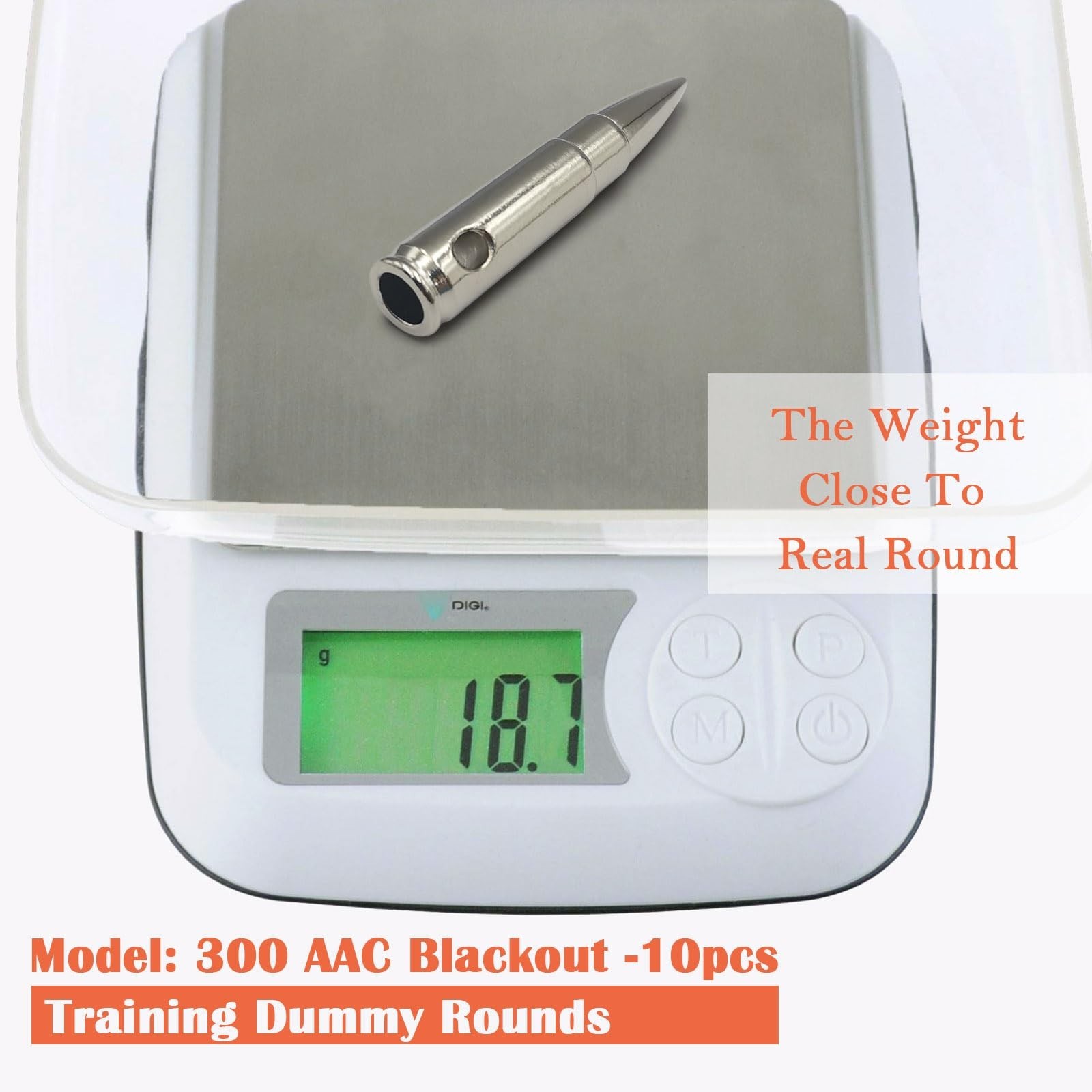 Steel Safety Practice Rounds - Action Trainer Dummy Round for Dry Fire Training