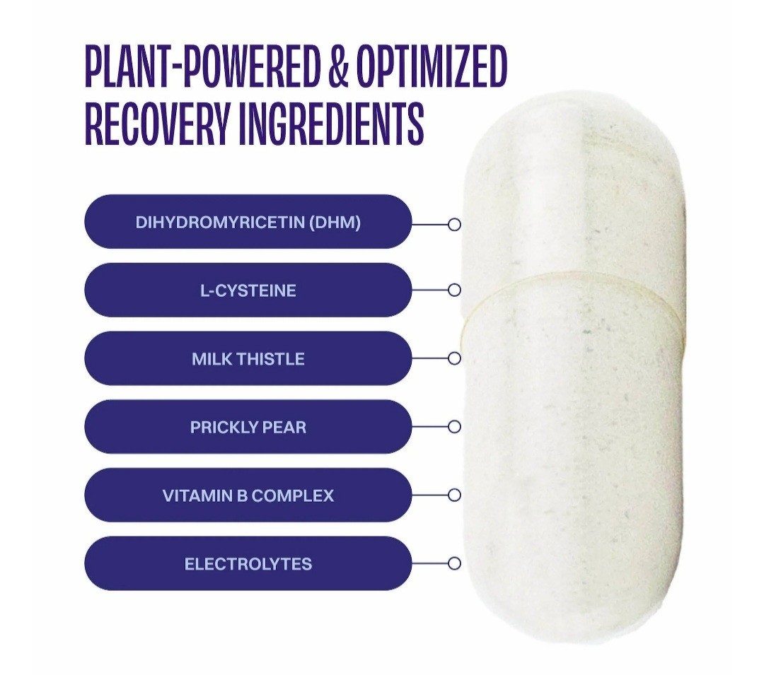 New Lot Of 2 No Days Wasted DHM Recovery Blend Plant Powered Hangover Relief