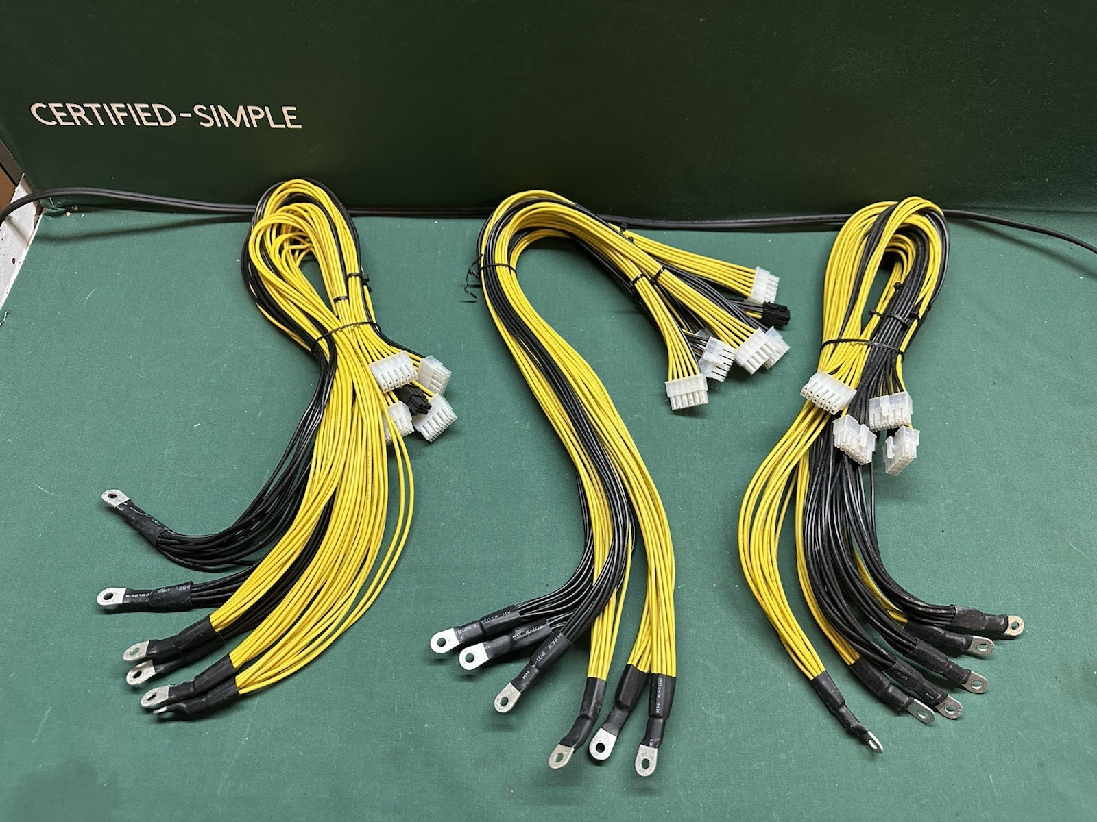 Lot of 3 – 6‑Pin SHUNSHUNFA 16AWG UL1007 Power Cables 300V 80°C VW‑1
