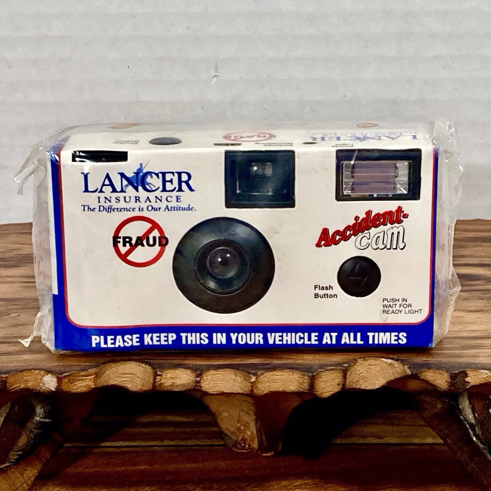 Accident-Cam Single Use Disposable Camera 'Be Prepared' New Old Stock Sealed