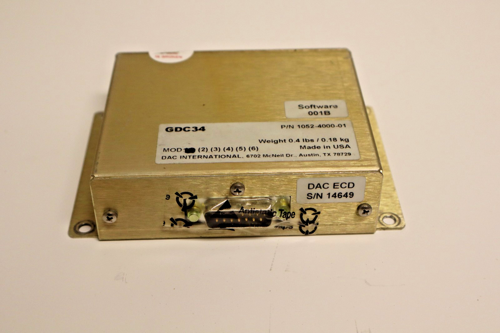DAC International GDC34 Converter 1052-4000-01 Removed Working