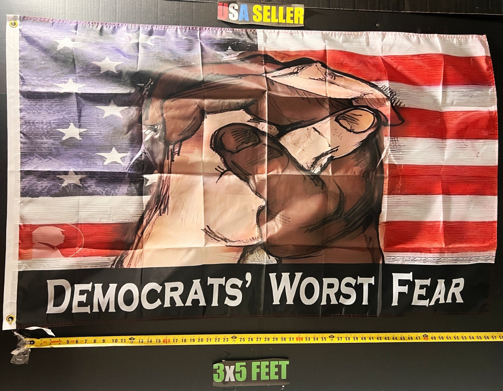 Donald Trump Flag FREE USA SHIP 15 Republican Save America Vance USA Sign 3x5'