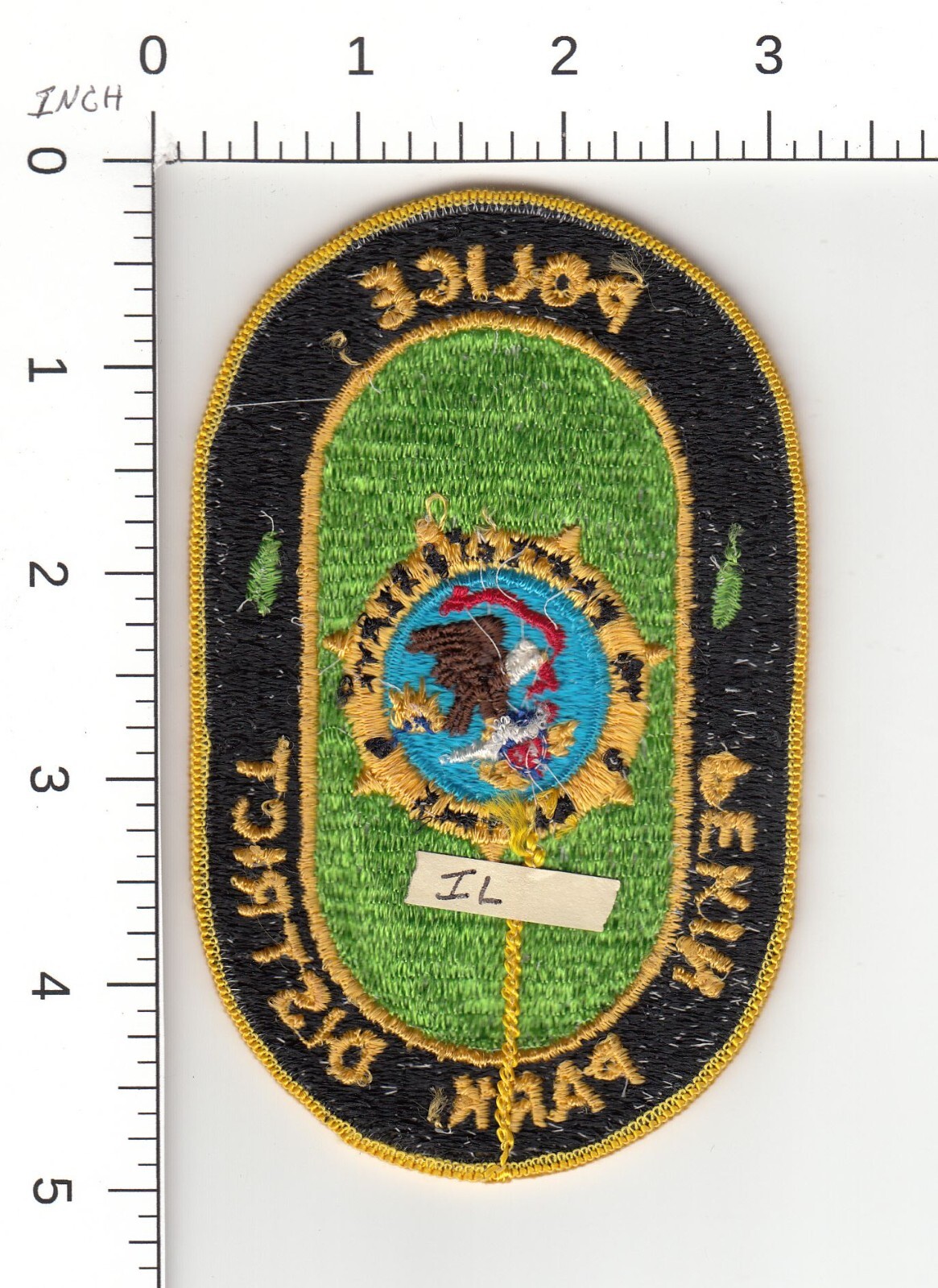 OOS PEKIN PARK DISTRICT --- ILLINOIS POLICE COLLECTIBLE PATCH
