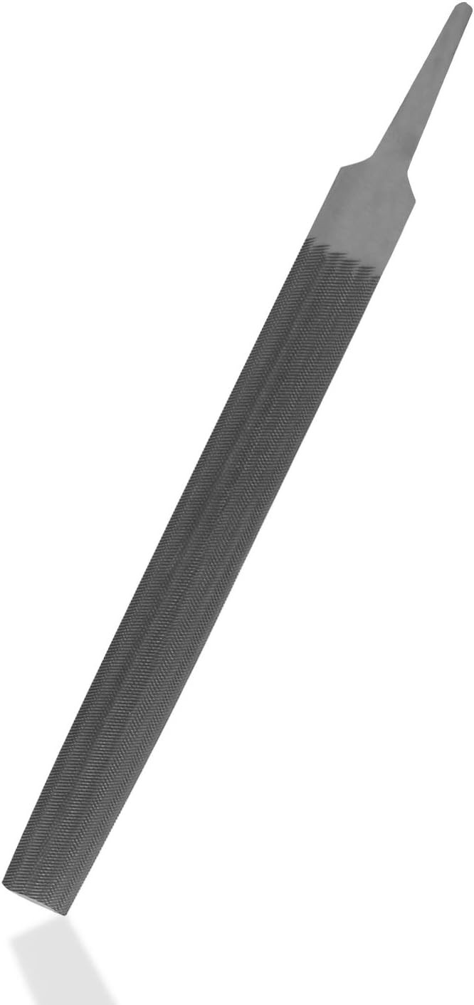 Durable 6'' Medium Cut Half Round File with Double Cut Teeth for Heavy Duty Use