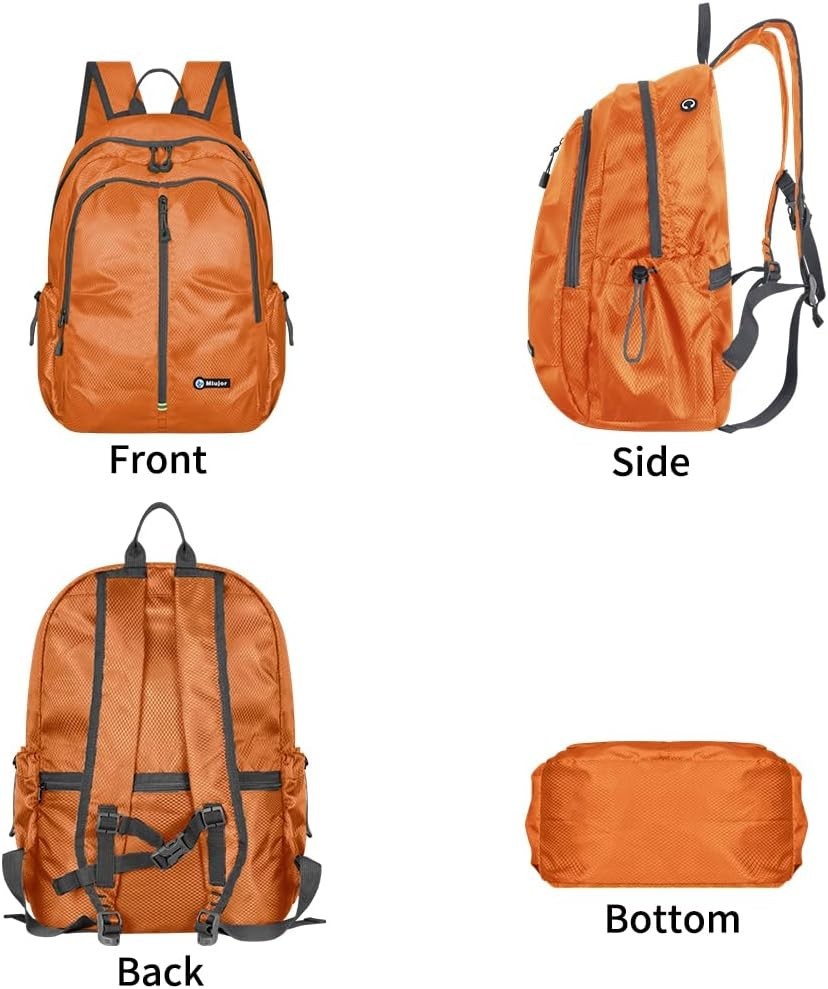 Lightweight Packable Foldable Backpack, Hiking backpack,Travel Backpack Orange