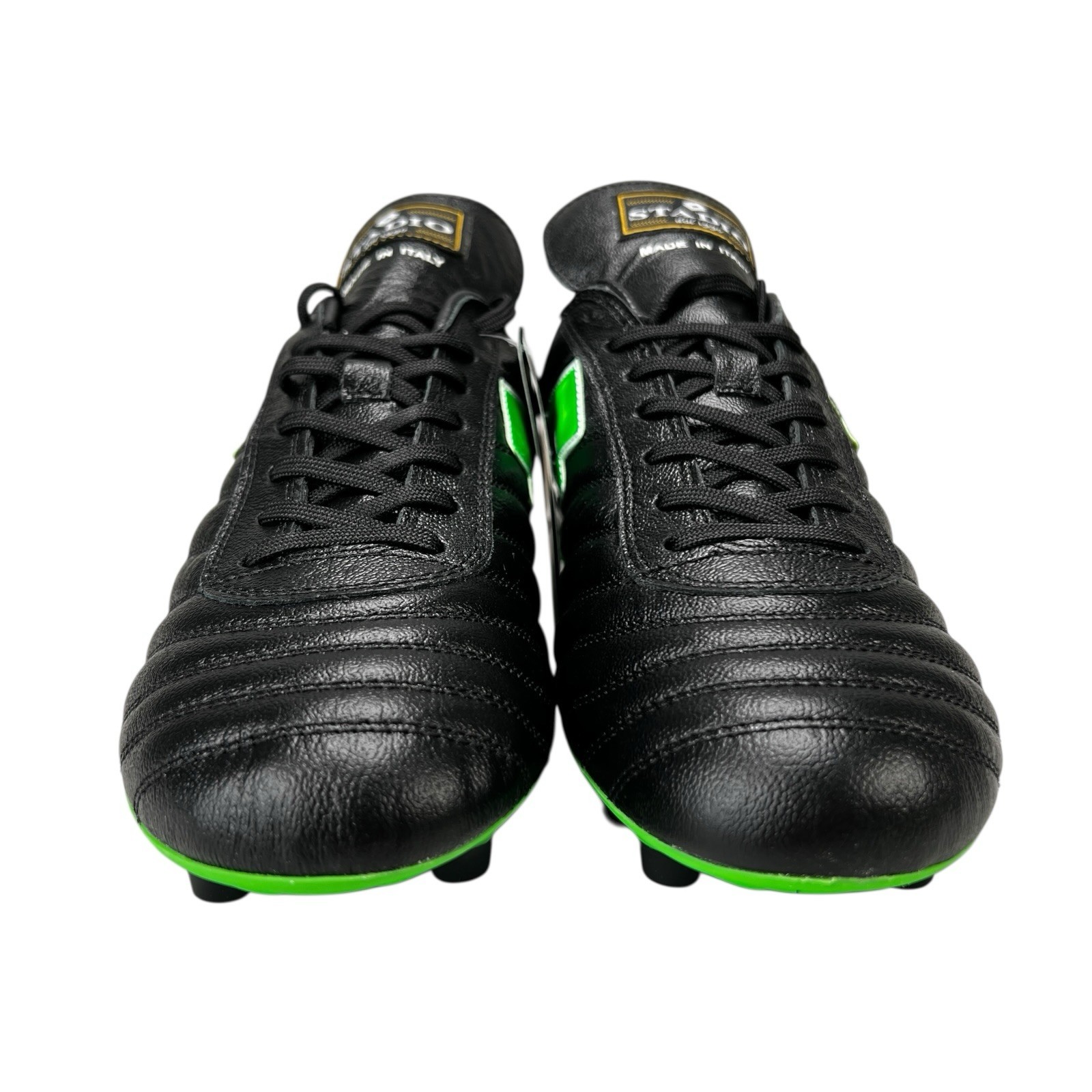 Lotto Stadio OG II FG 50 Years Black Green Leather Soccer Cleats Men's Sz 8 - 11