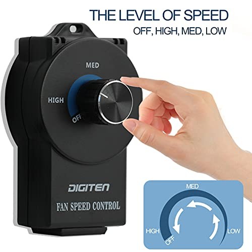 Variable Speed Controller, Fan Speed Controller, Cordless Vent Blower Speed