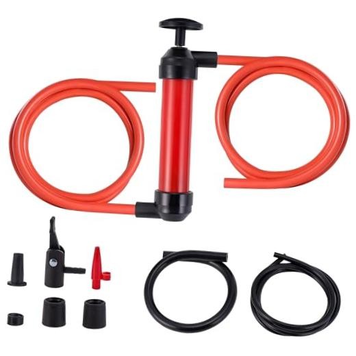200cc Siphon Pump for Gasoline, Fluid Transfer Pump Automotive, Oil Transfer