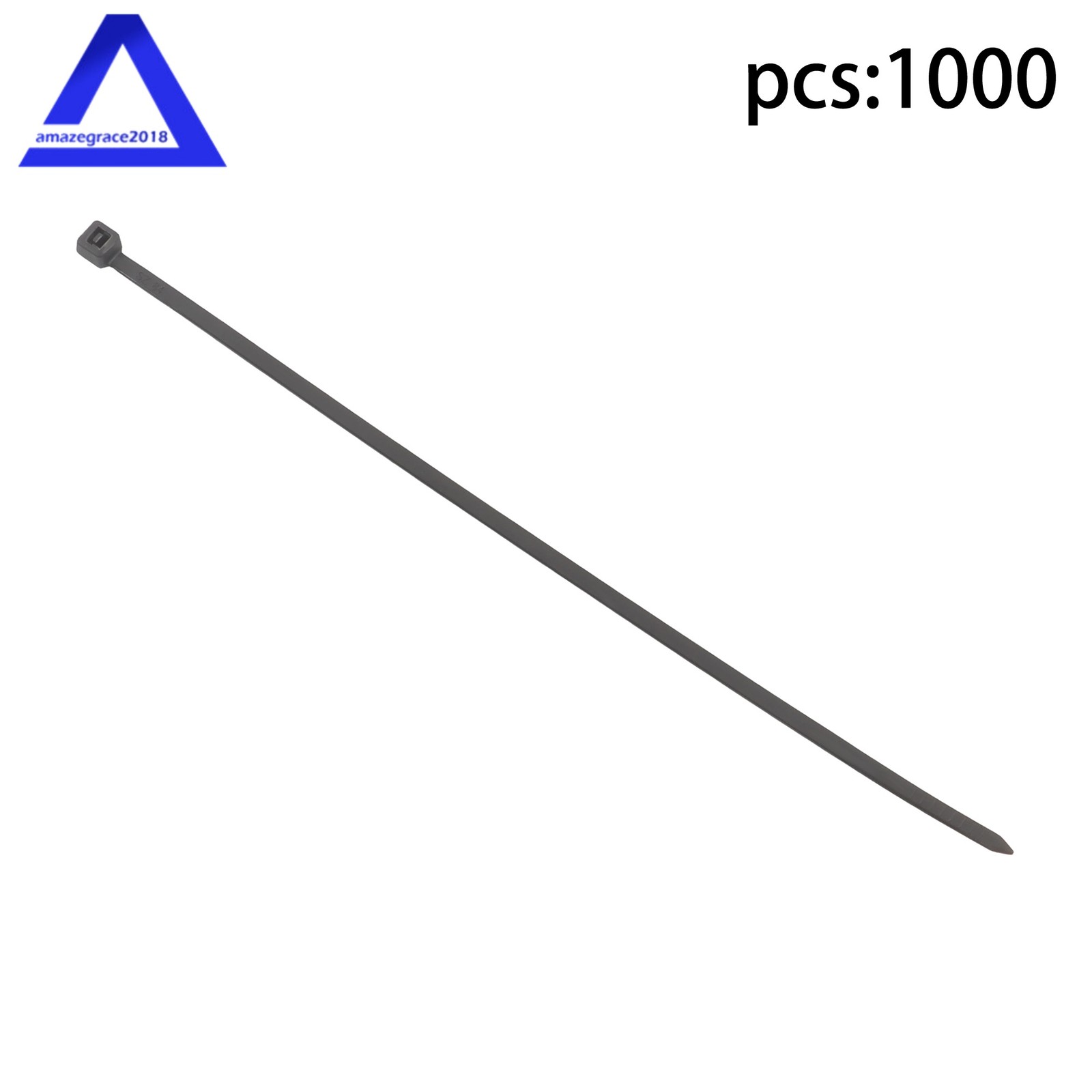1000 Pack Cable Zip Ties 8-inch Wire Ties & 40LBS High Tensile Strength