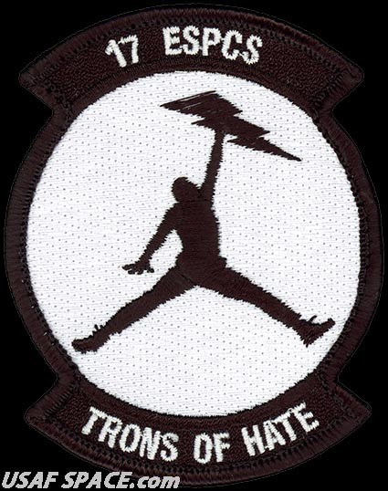 USAF 17th EXPEDITIONARY SPACE CONTROL SQUADRON - TRONS OF HATE - ORIGINAL PATCH