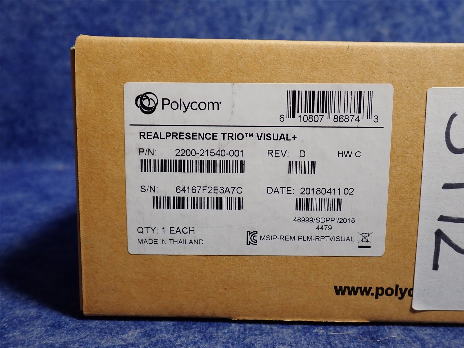 NEW Polycom 2200-21540-001 RealPresence Trio Visual + (G47)