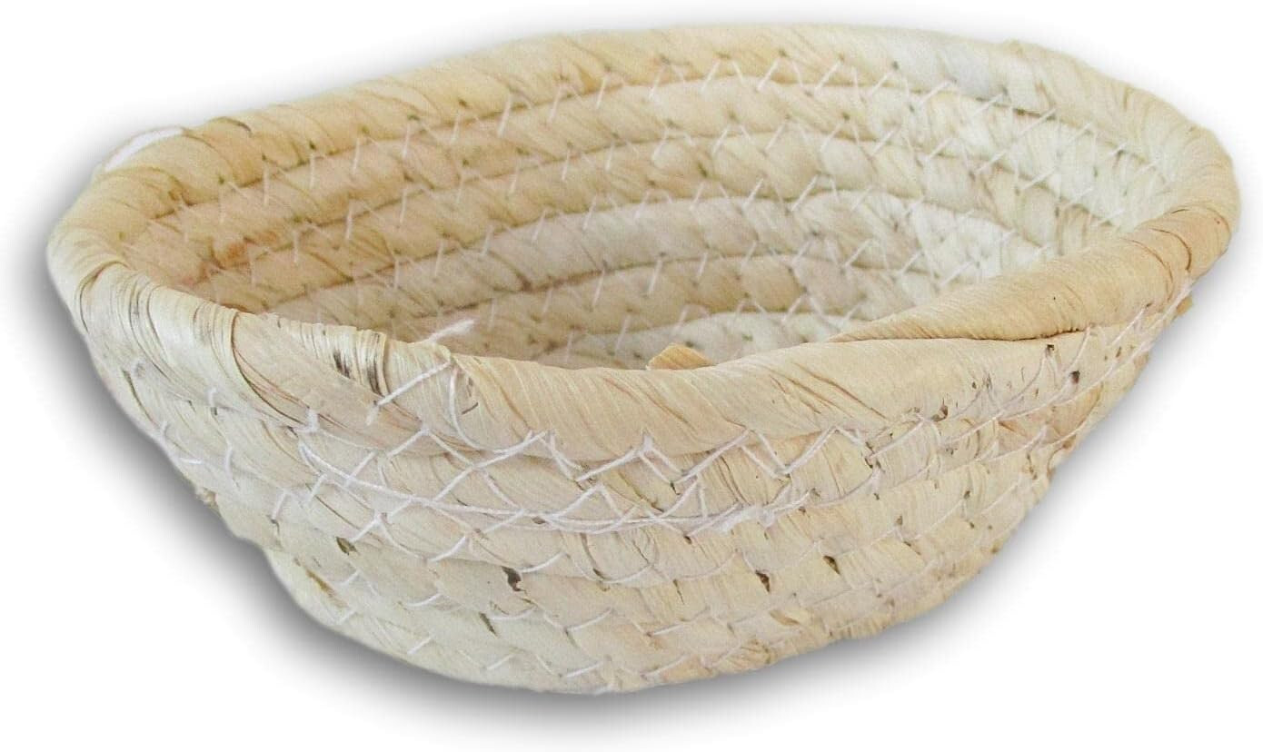 Woven Basket Handmade 6.3 X 5.0 in