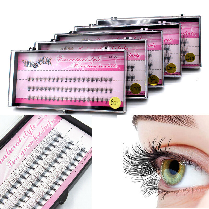 60 Cluster Individual Cluster Eye Lashes Grafting Faux Mink Fake False Eyelash