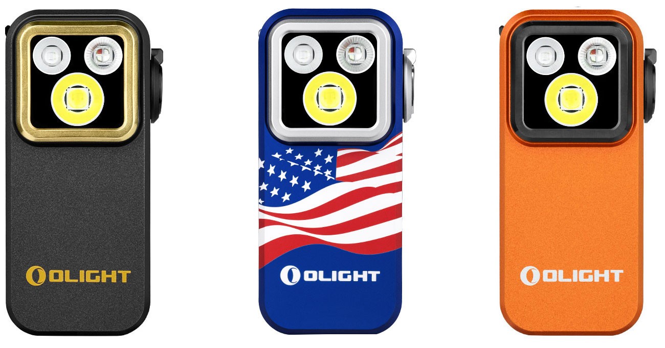 Olight Oclip Pro S Multifunctional EDC Clip Light, 600 Lumens White, UV, RGB