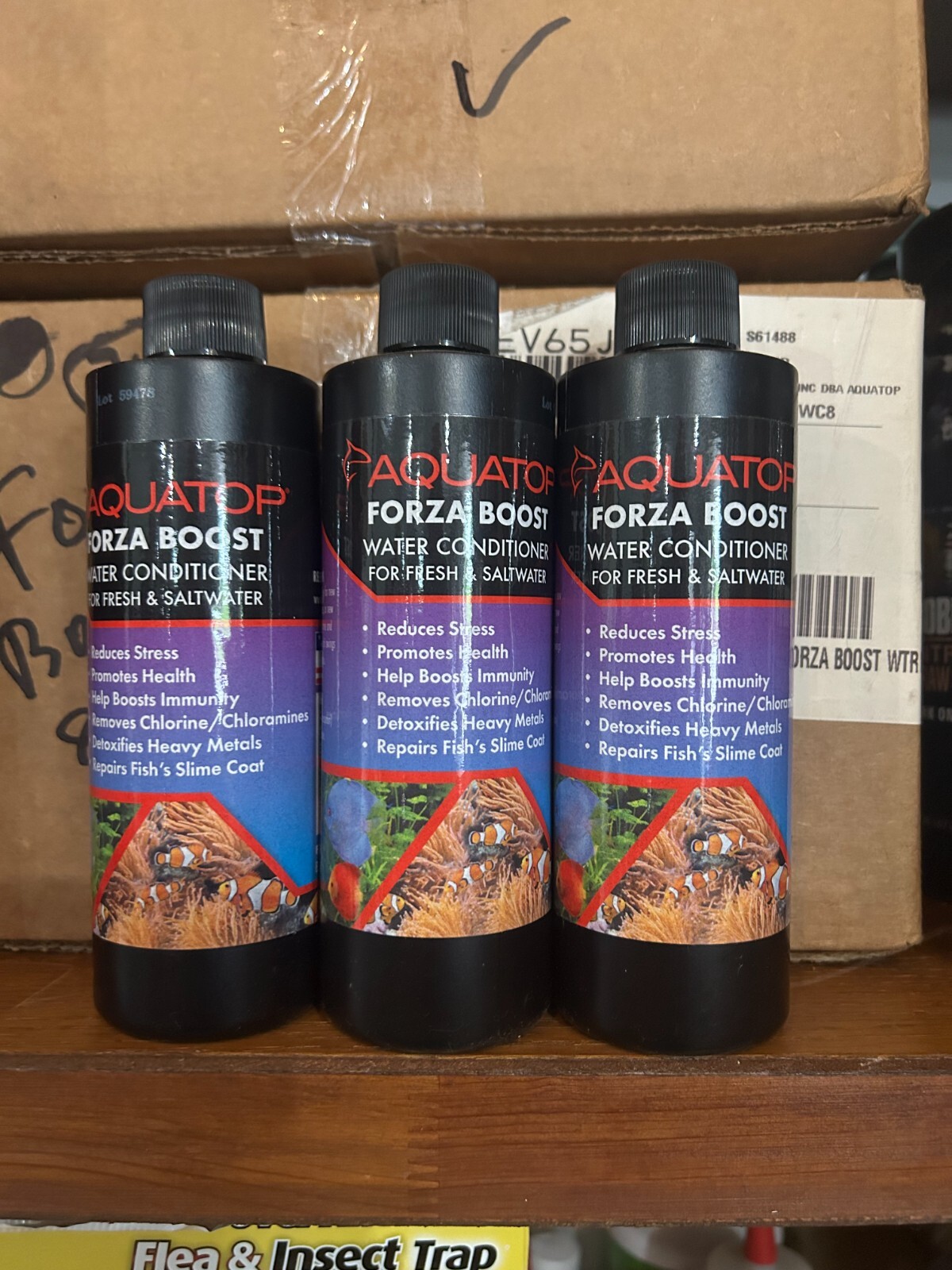New 3-pack Aquatop FZ-BWC8 Forza Boost Water Conditioner 8oz Aquarium Fish tank