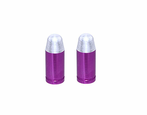 Bike Bullet Tip Valve Caps Purple Schrader Valve. Bike parts,Bicycle parts.
