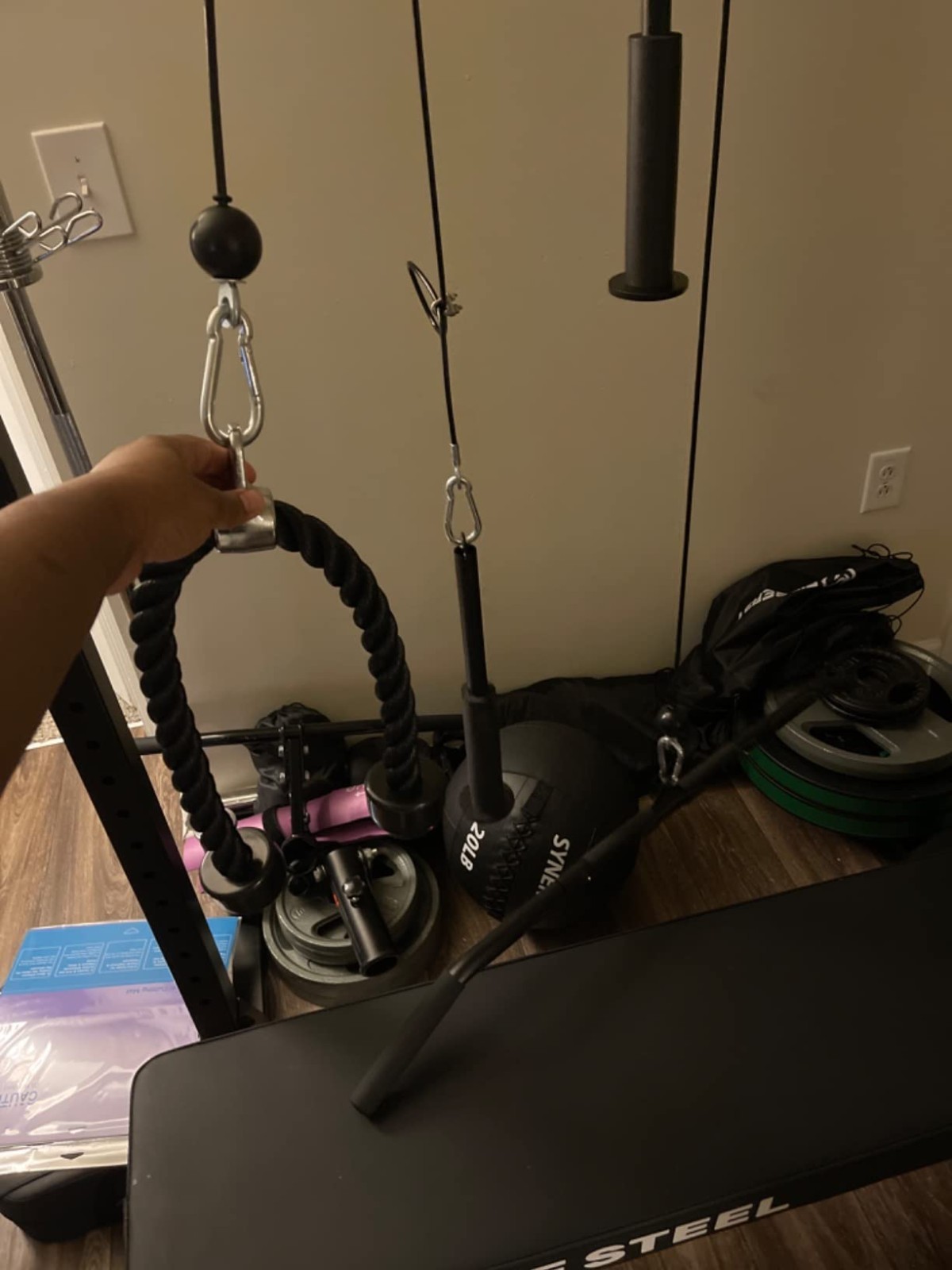 Cable Weight Pulley System - Ideal for Forearm Workouts$