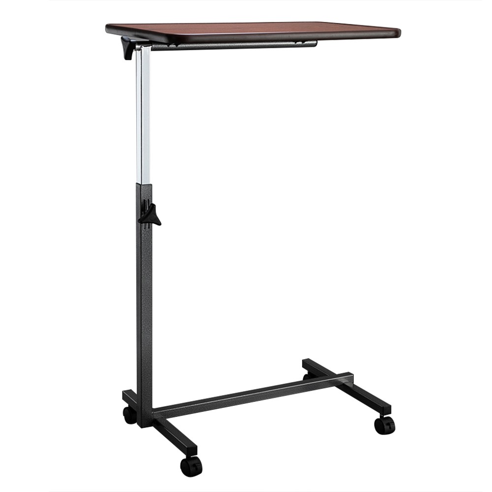 Multifunctional Adjustable Bedside Table MDF/Iron/4 Wheels With Brake