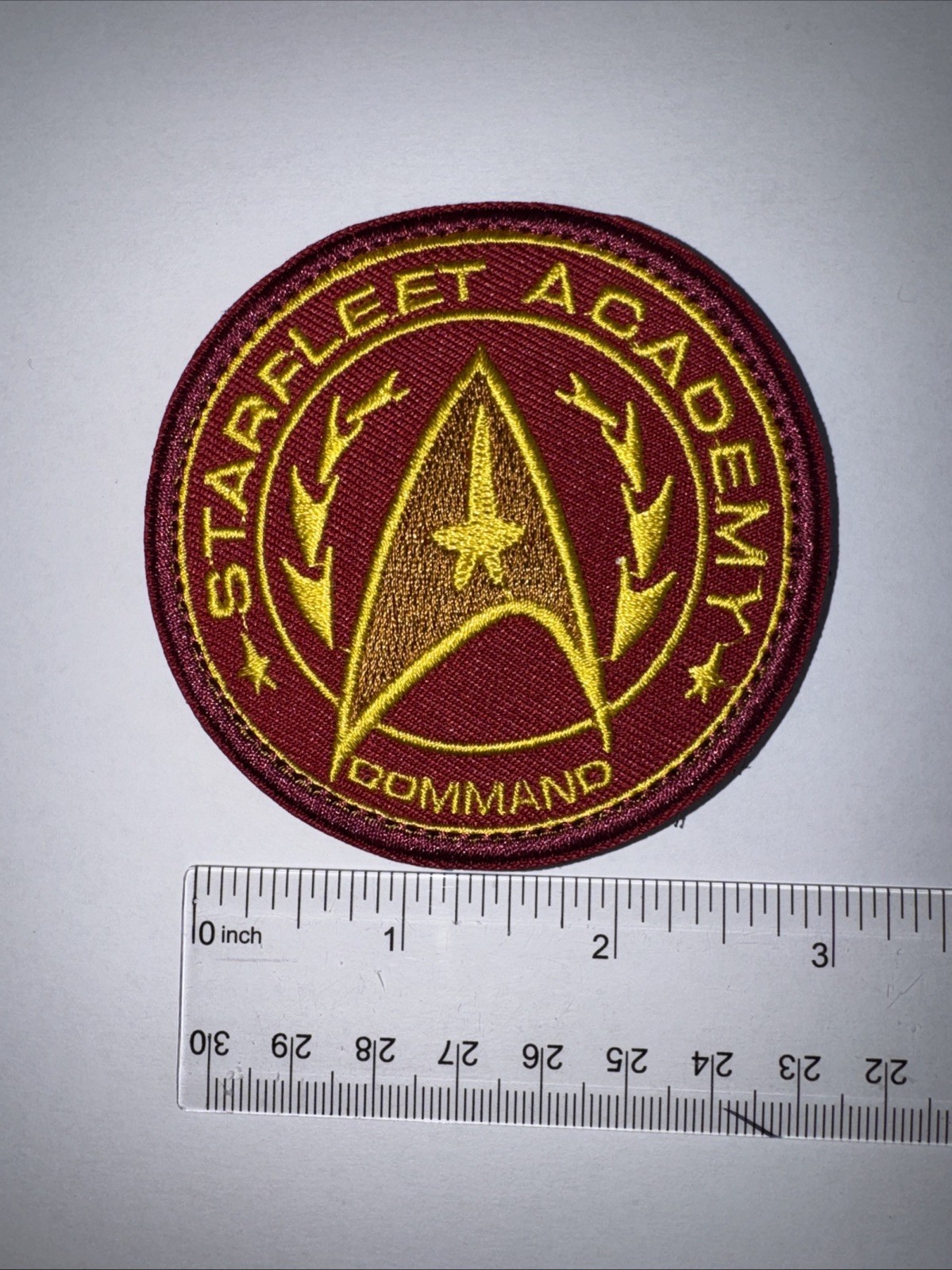 STAR-FLEET  ACADEMY COMMAND Morale Patch Hook and Loop Patch
