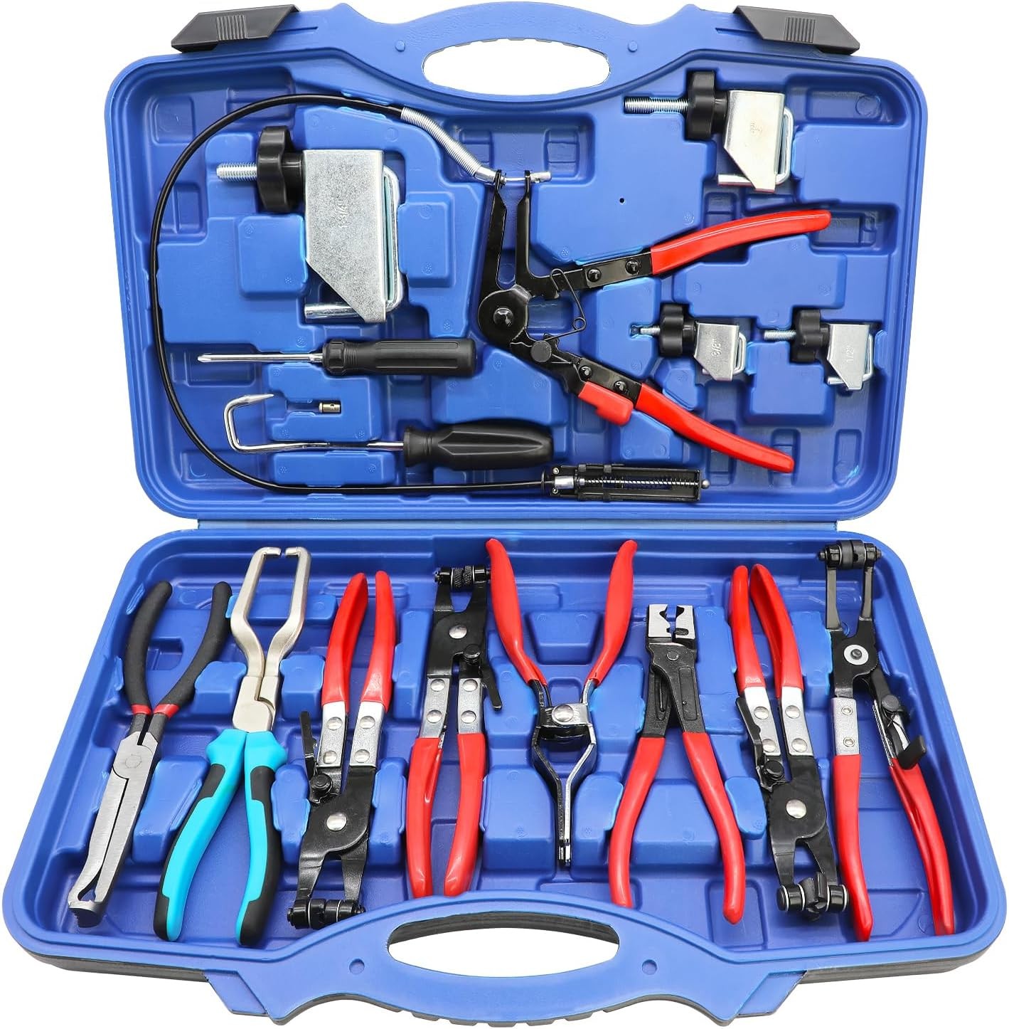Hose Clamp Pliers Set 15pcs Hose Clamp Removal and Installation Tool Kit