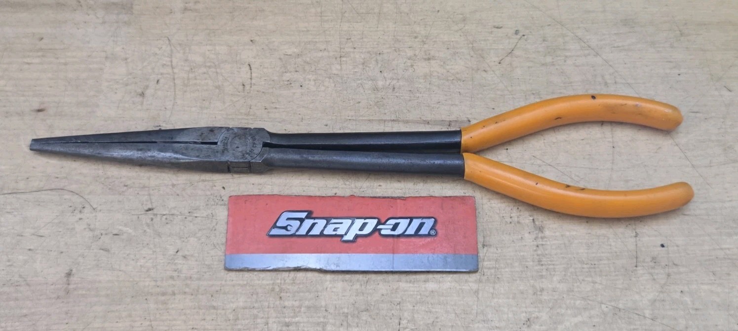 Snap On 911CFO - 11" Long Orange Soft Grip Needle Nose Pliers