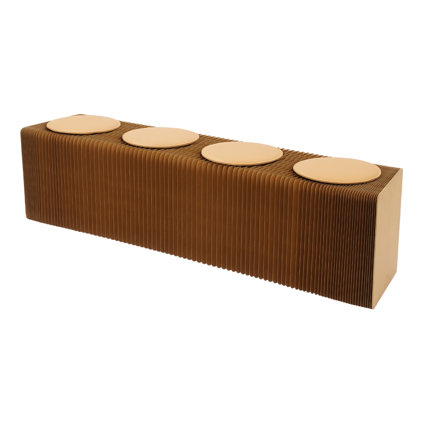 4 Seats Paper Creative Paper Stool Chair Folding Craft Bench w/Cushion 36*40cm