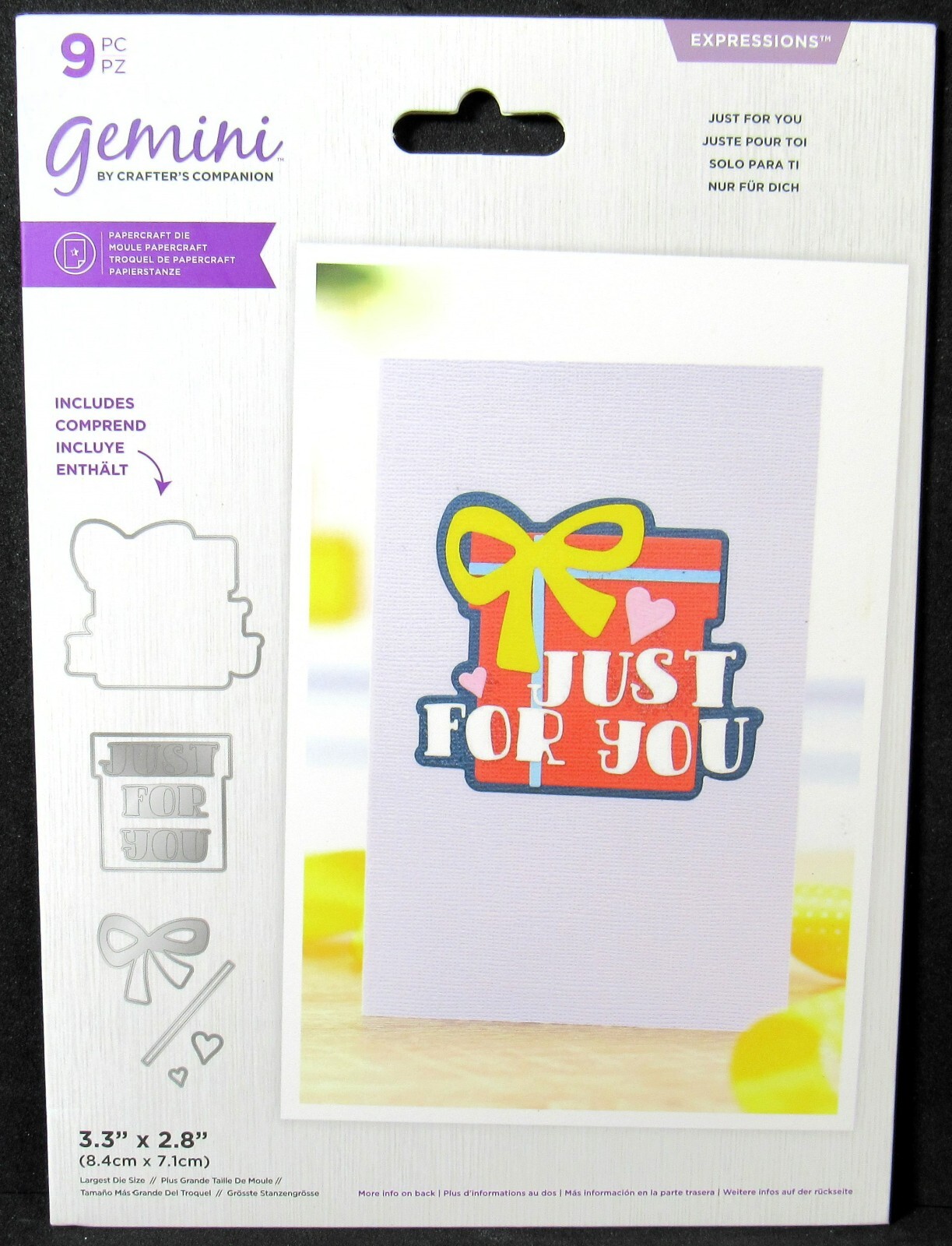 Just for You Present Gift Gemini Crafter's Companion Dies