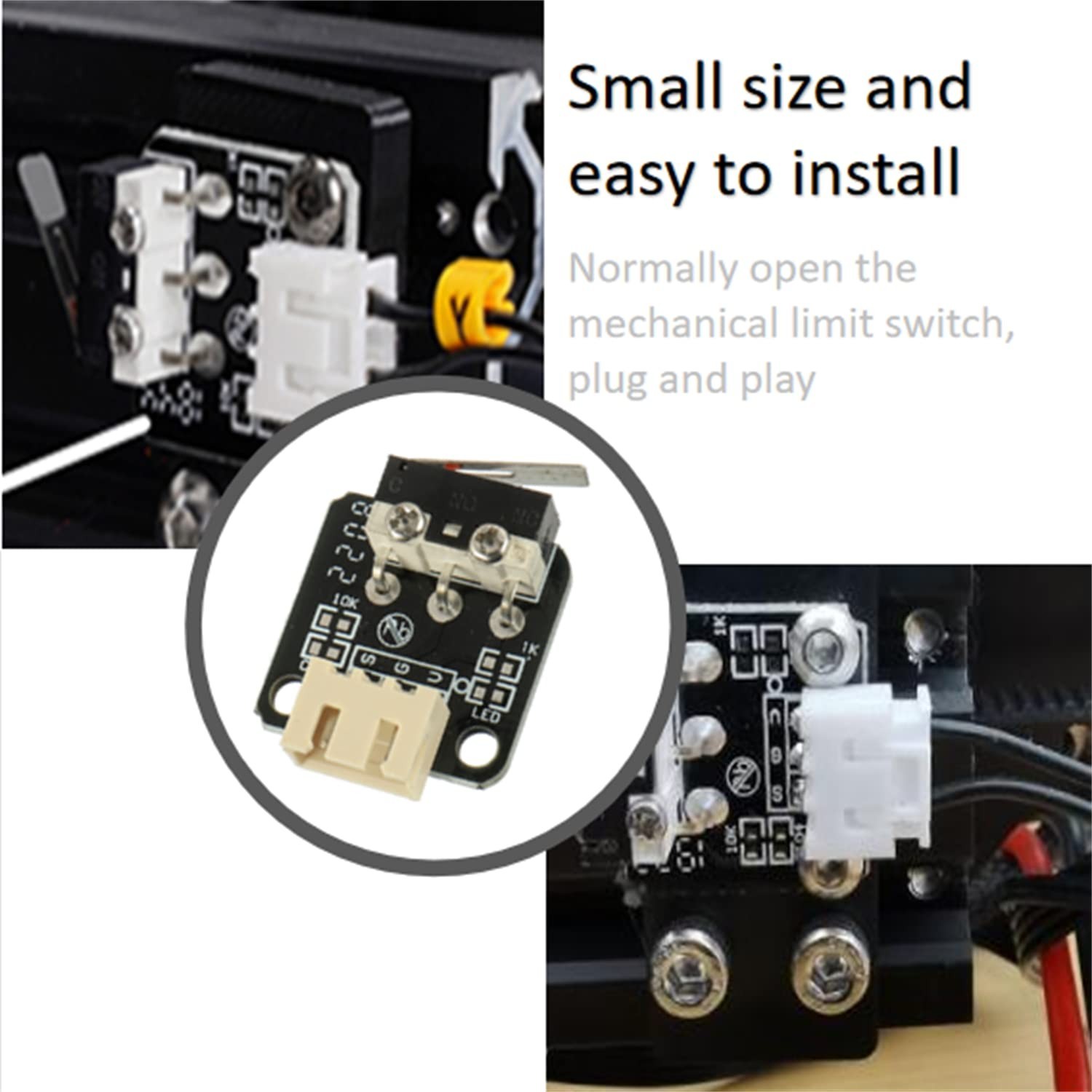5Pcs Creality EndStop Limit Switch Kit for Ender 3 V2/3 Pro/3S/3 Max/CR10/S1 Pro