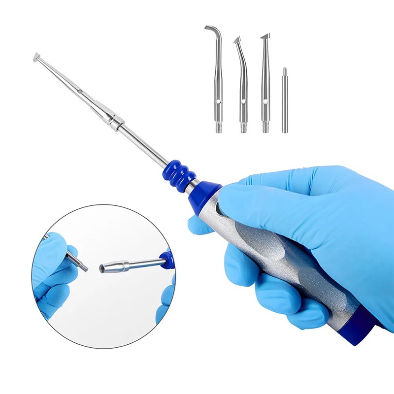 Dental Automatic Crown Remover Kit Adjustable 4pc Shifts Crown Teeth Restoration