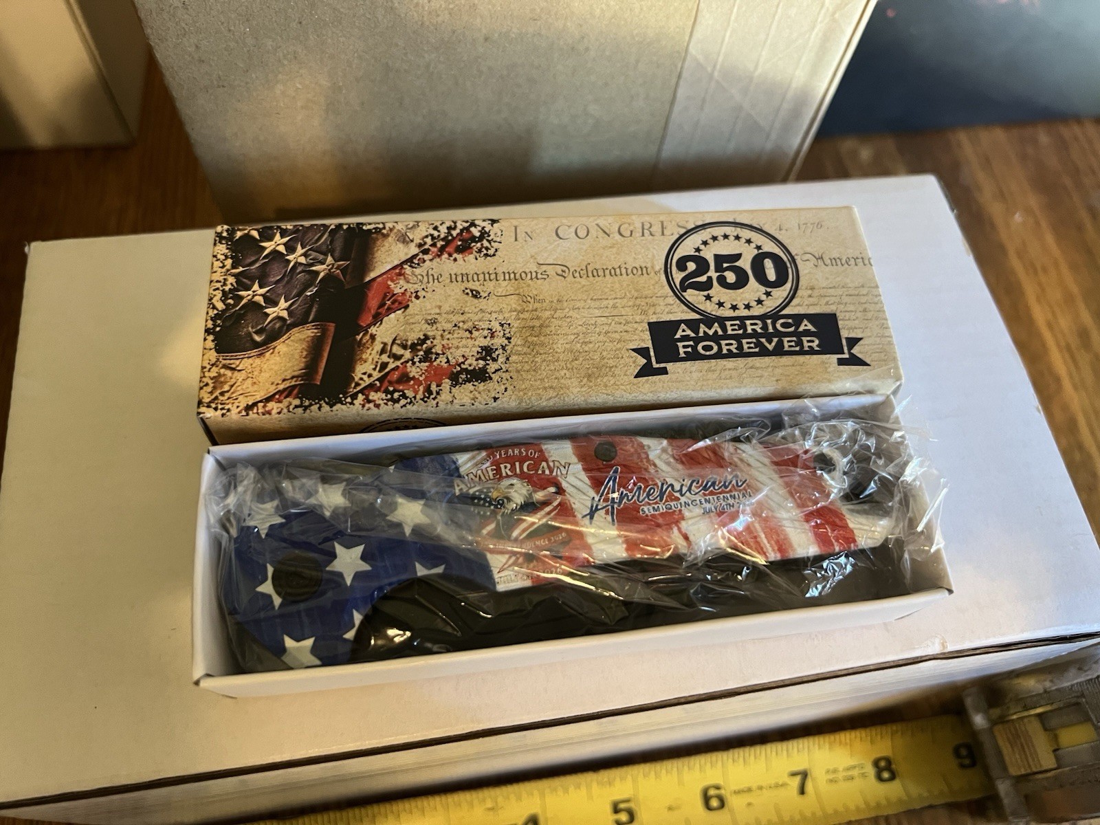 Rite Edge 250th Anniversary of Independence Folding Knife New in Box