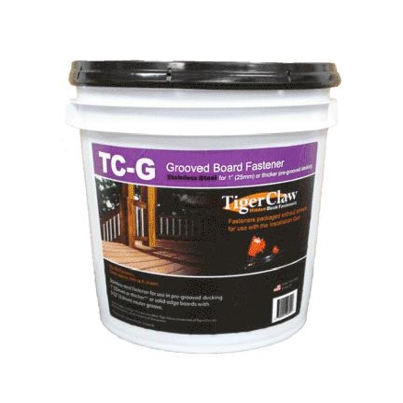 Tiger Claw TC-G Hidden Deck Fasteners, 900-Piece Bulk, Secure Professional Fit