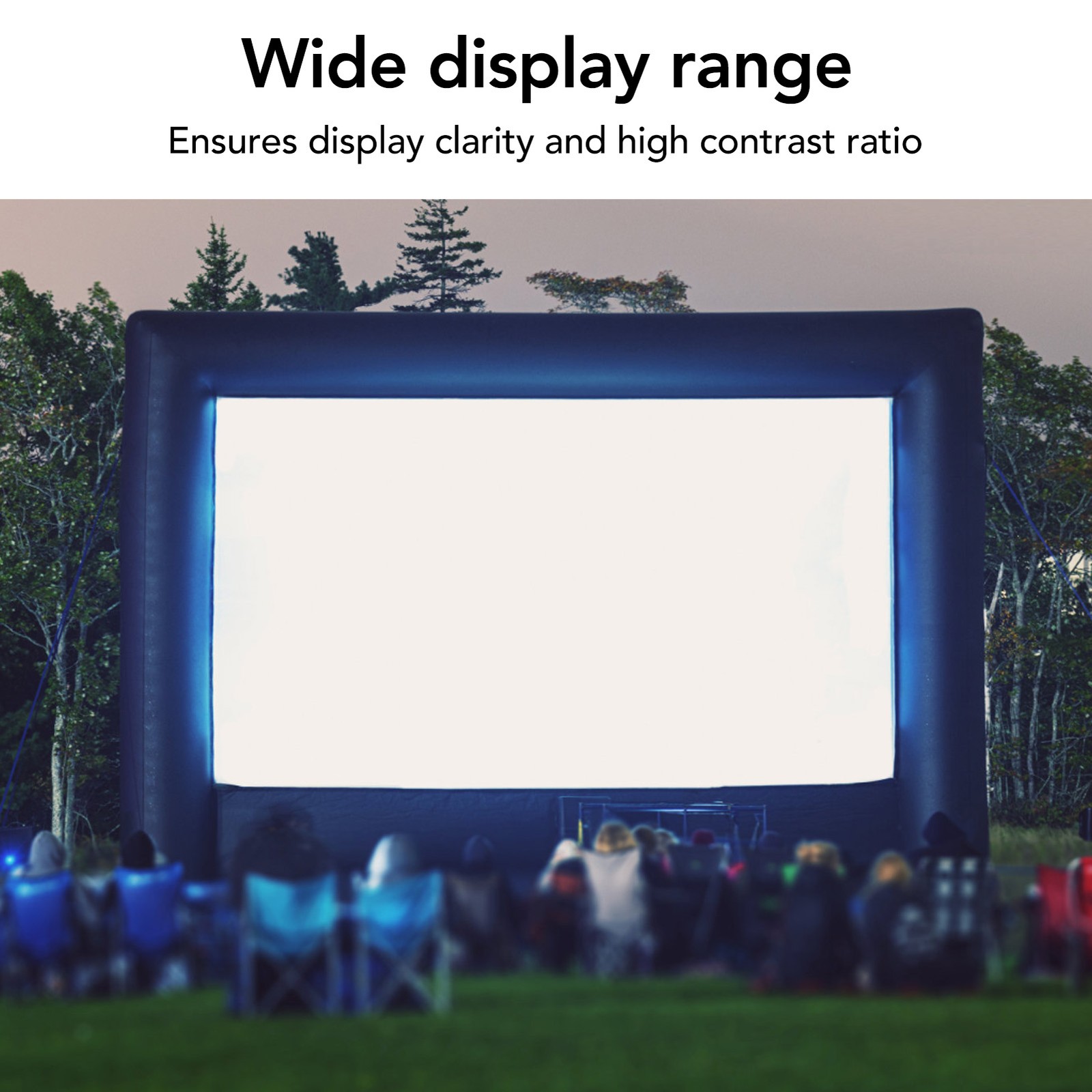100 Inch Projector Screen Foldable Portable Soft Clear HD Projector Screen JDVF