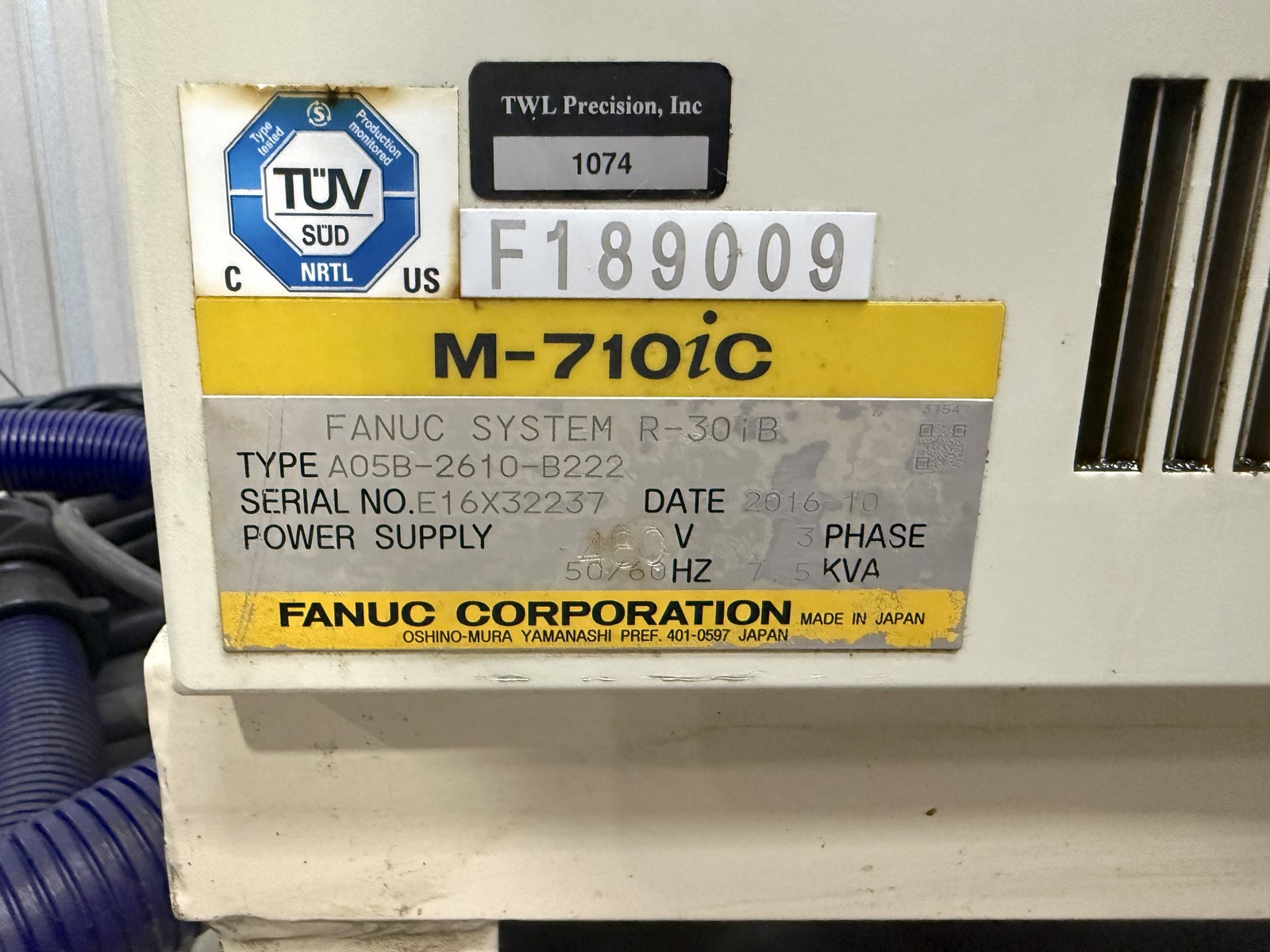 FANUC M-710iC/45M Robot R-30iB Control 45Kg Payload Teach Pendant TESTED