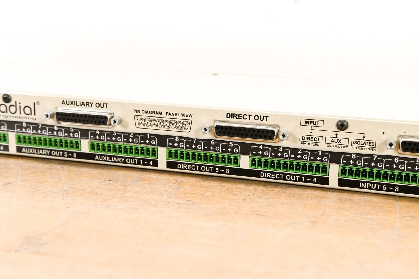 Radial Engineering OX8-j Jensen-Equipped 8-Channel Microphone Splitter CG011Q4