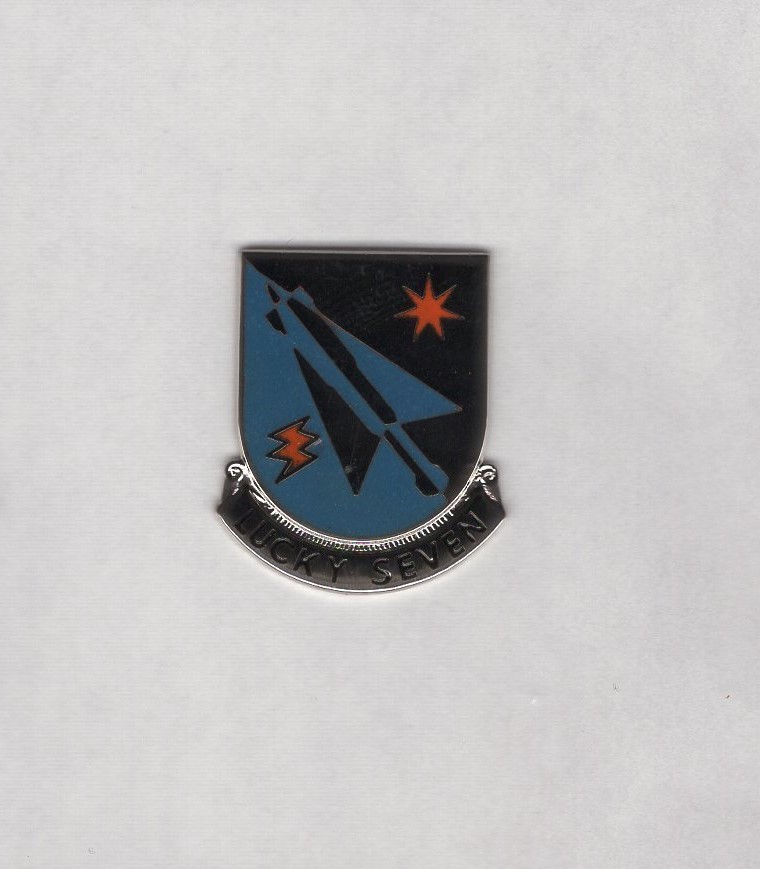 US Army 7th Aviation Battalion crest DUI clutchback c/b badge NSM