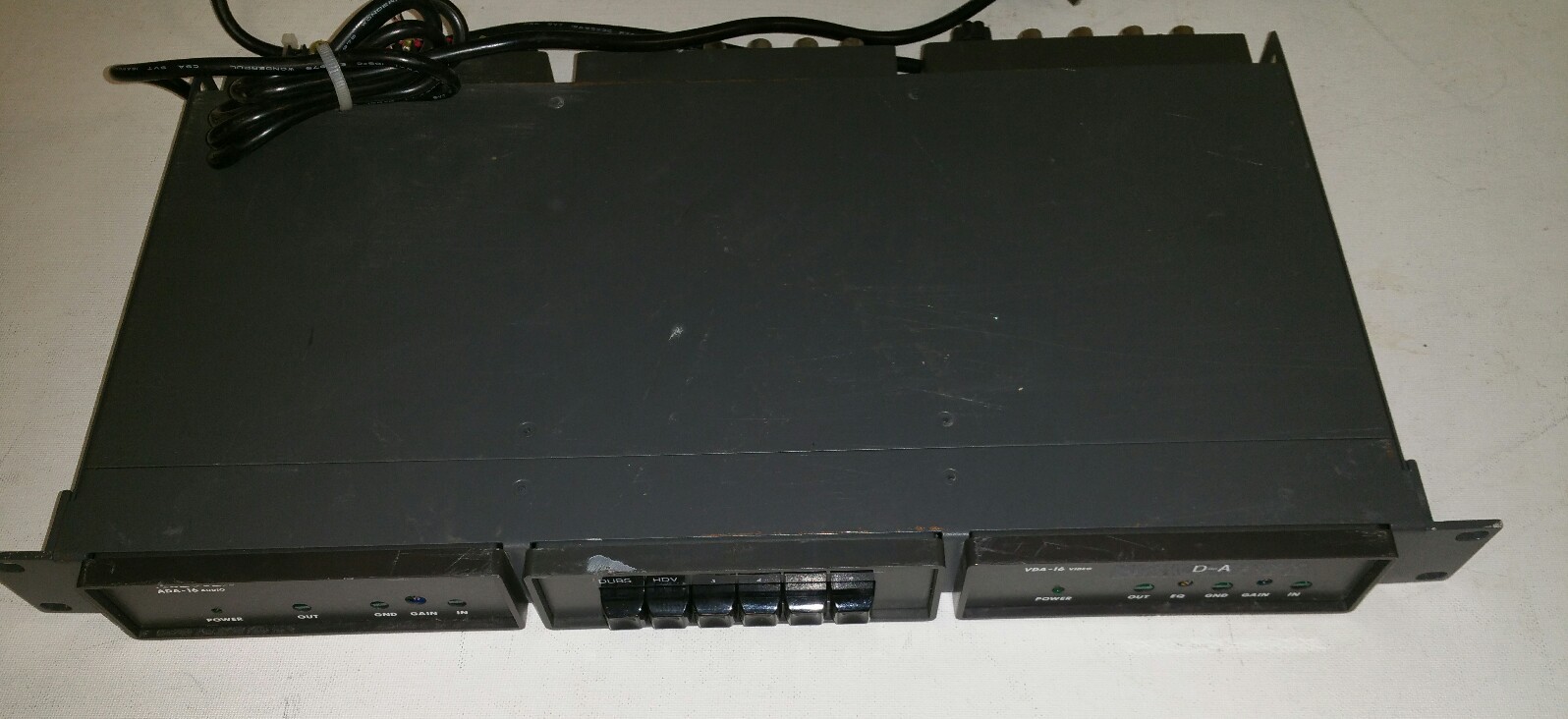 Videotek ADA-16 Rackmount Audio Distribution Amplifier (qty 2) & Video Switch