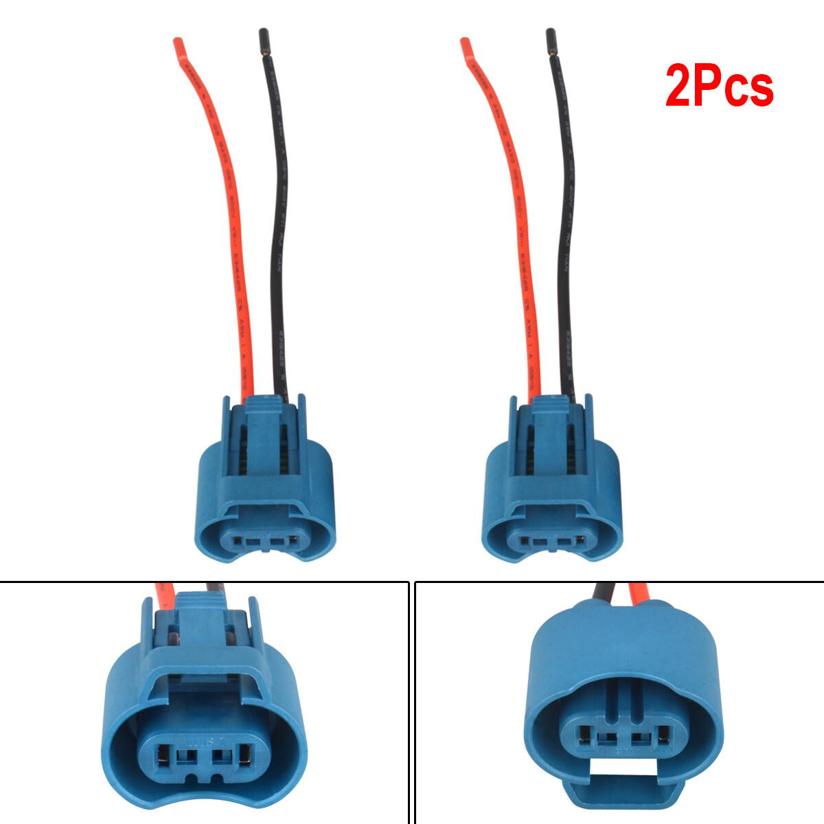 Wire Pigtail Female U 9005 HB3 Two Harness Light Bulb DRL Daytime Socket Plug OE