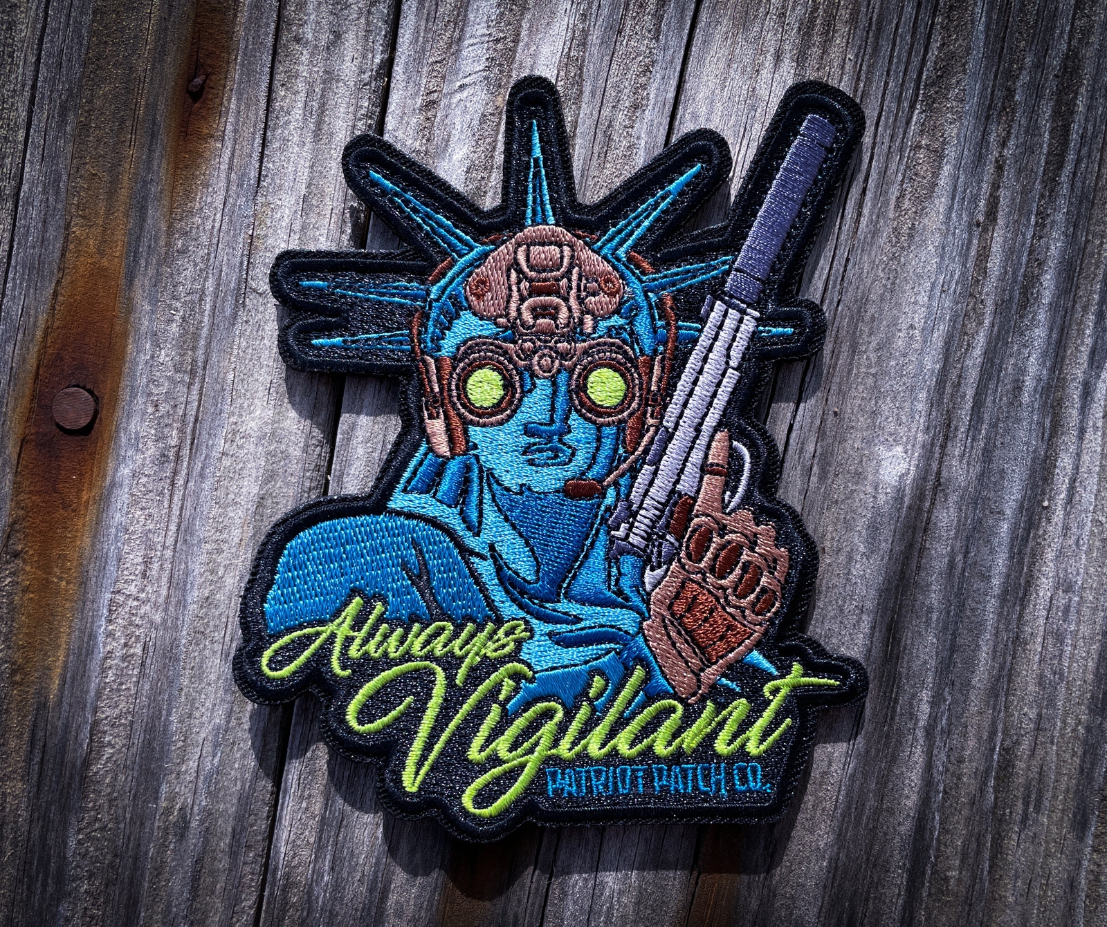 Patriot Patch Co. - Always Vigilant Statue of Liberty Embroidered Patch