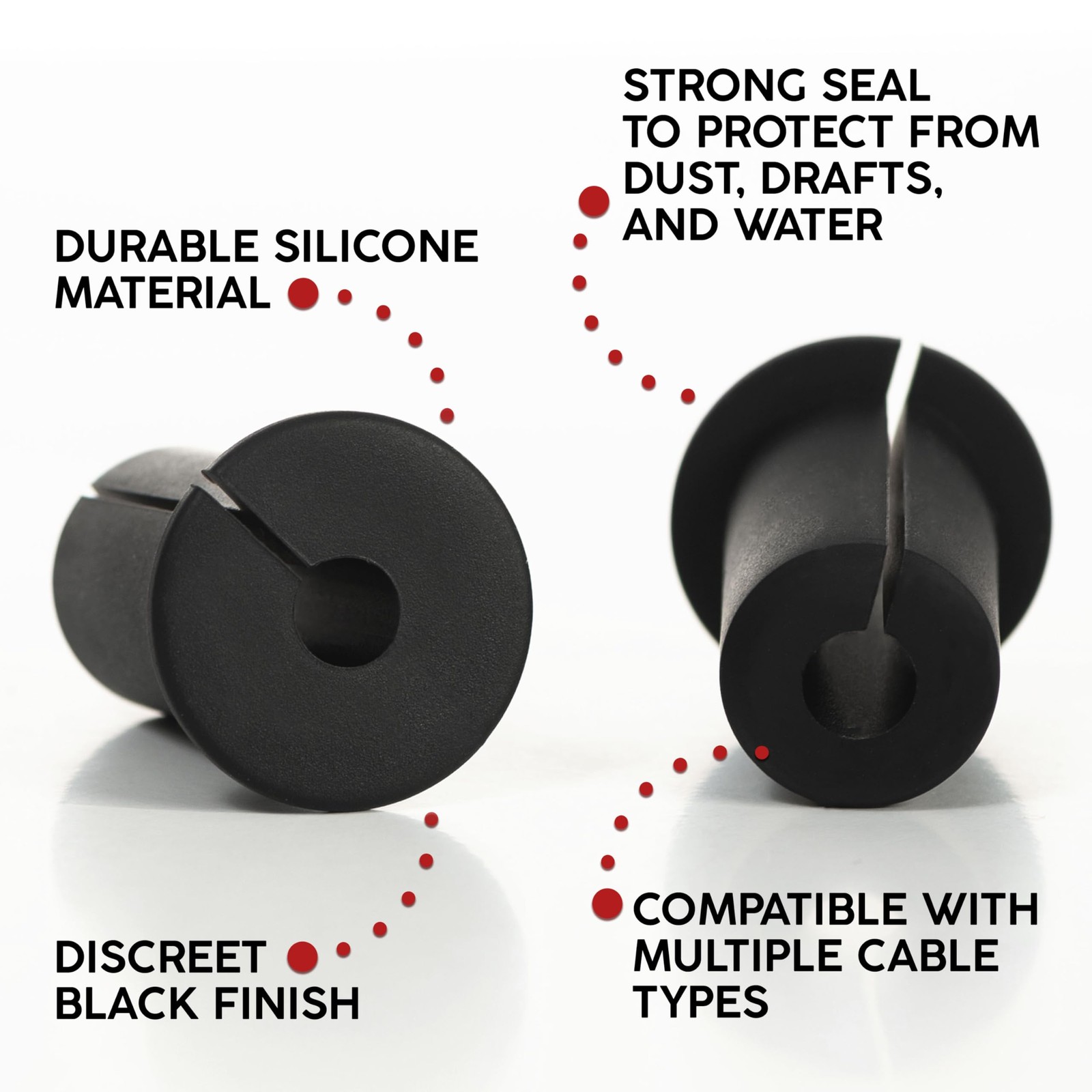 2 Pack 3/4 inch Silicone Wall Bushing Compatible with Starlink, Waterproof Ca...
