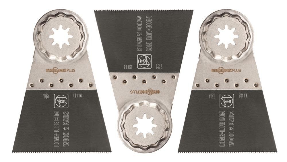 Fein Starlock E-Cut 161 Long-Life Saw Blade With Bi Metal Teeth Set For All