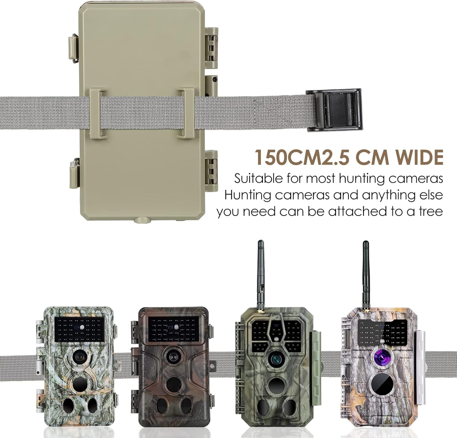 5 Pack Trail & Game Camera Mounting Straps Portable UV Resistant and...