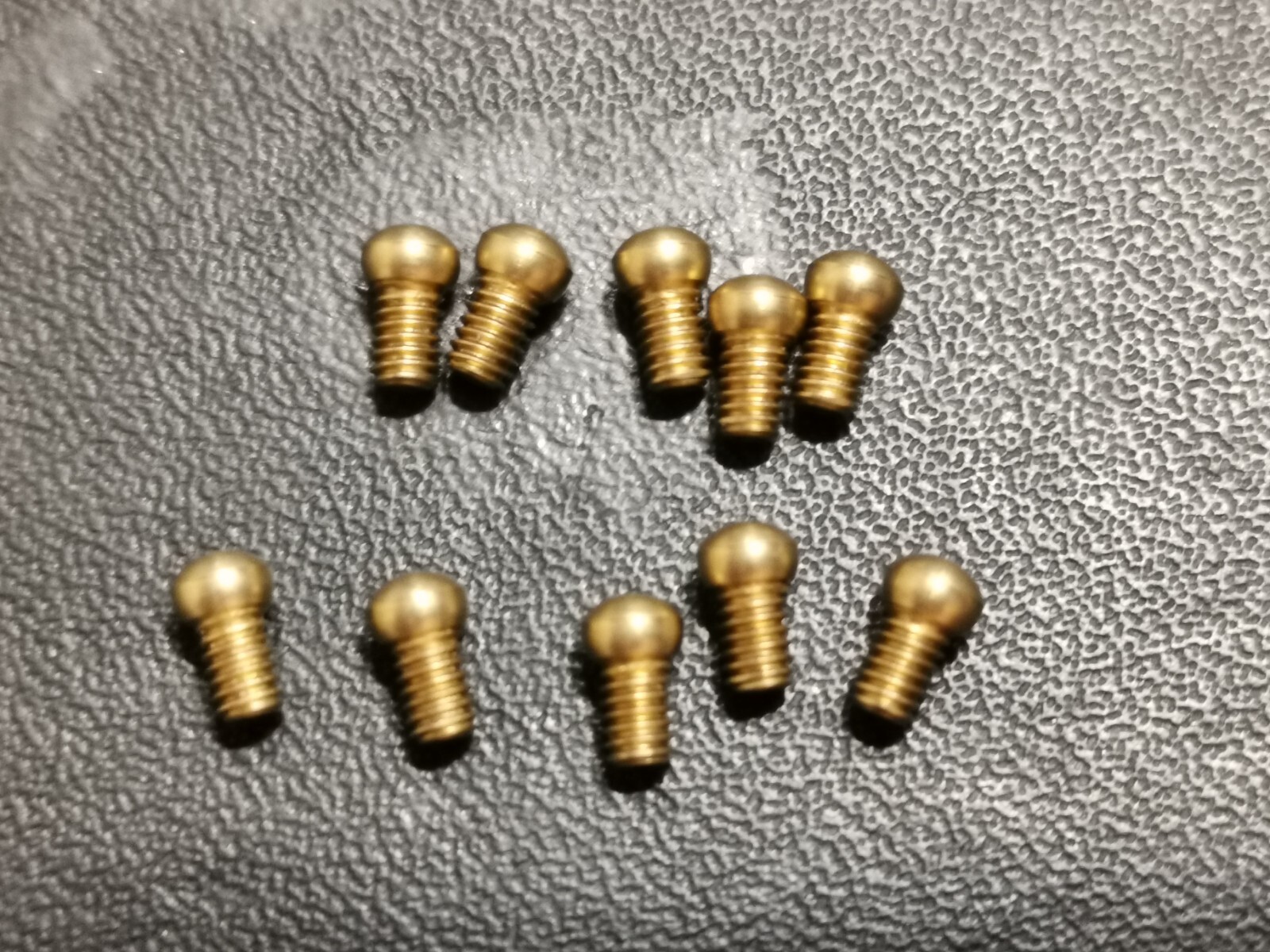 Ten Brass Shotgun Front Bead .130" Universal Fit 3-56 Thread #2