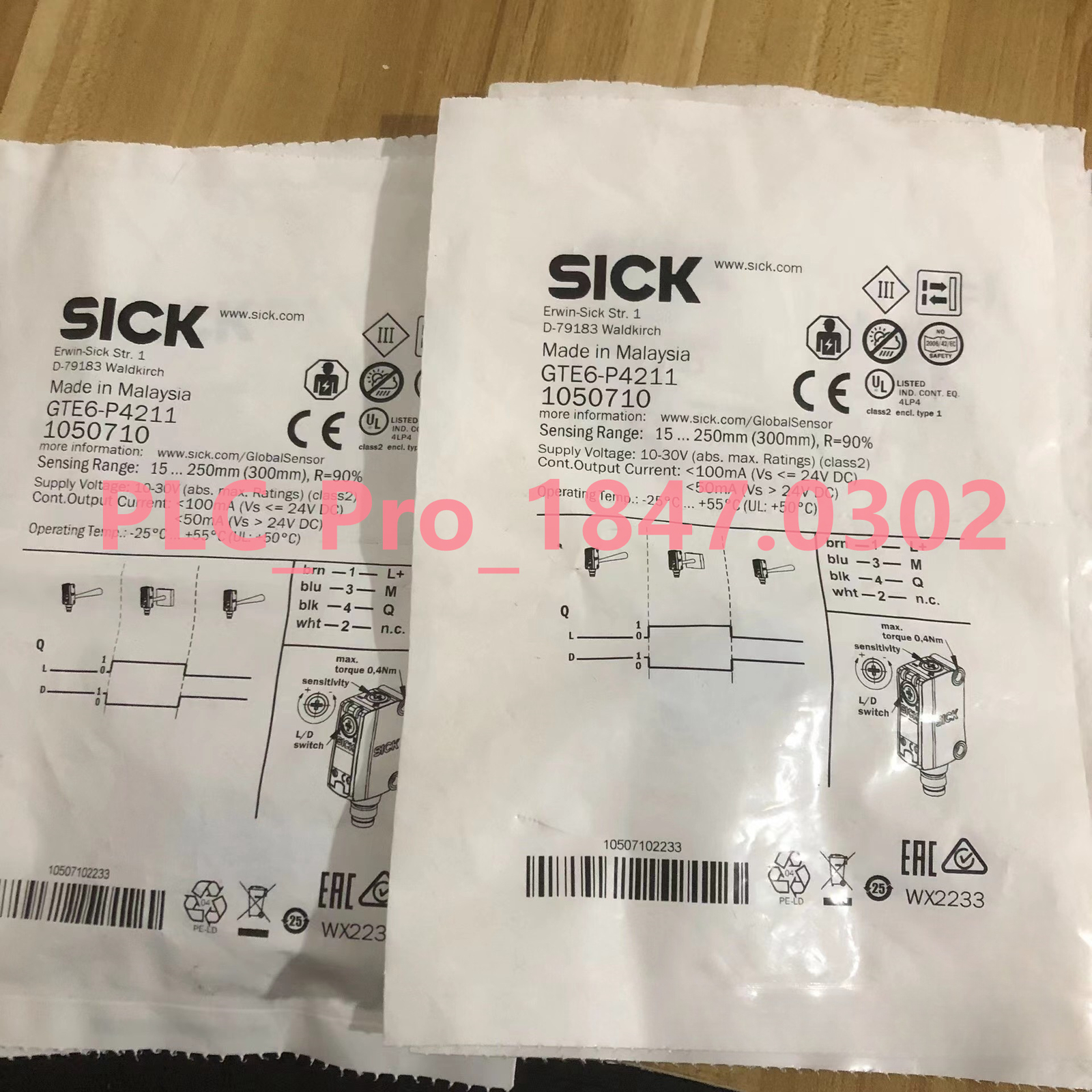 GTE6-P4211 1PCS NEW GTE6-P4211 Photoelectric Switch Sensor  Fast delivery