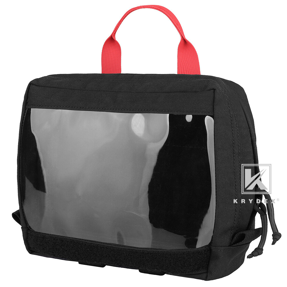 KRYDEX Clear Top Insert Pouch Organizer Hook Back Packing Cube for D3 Backpack