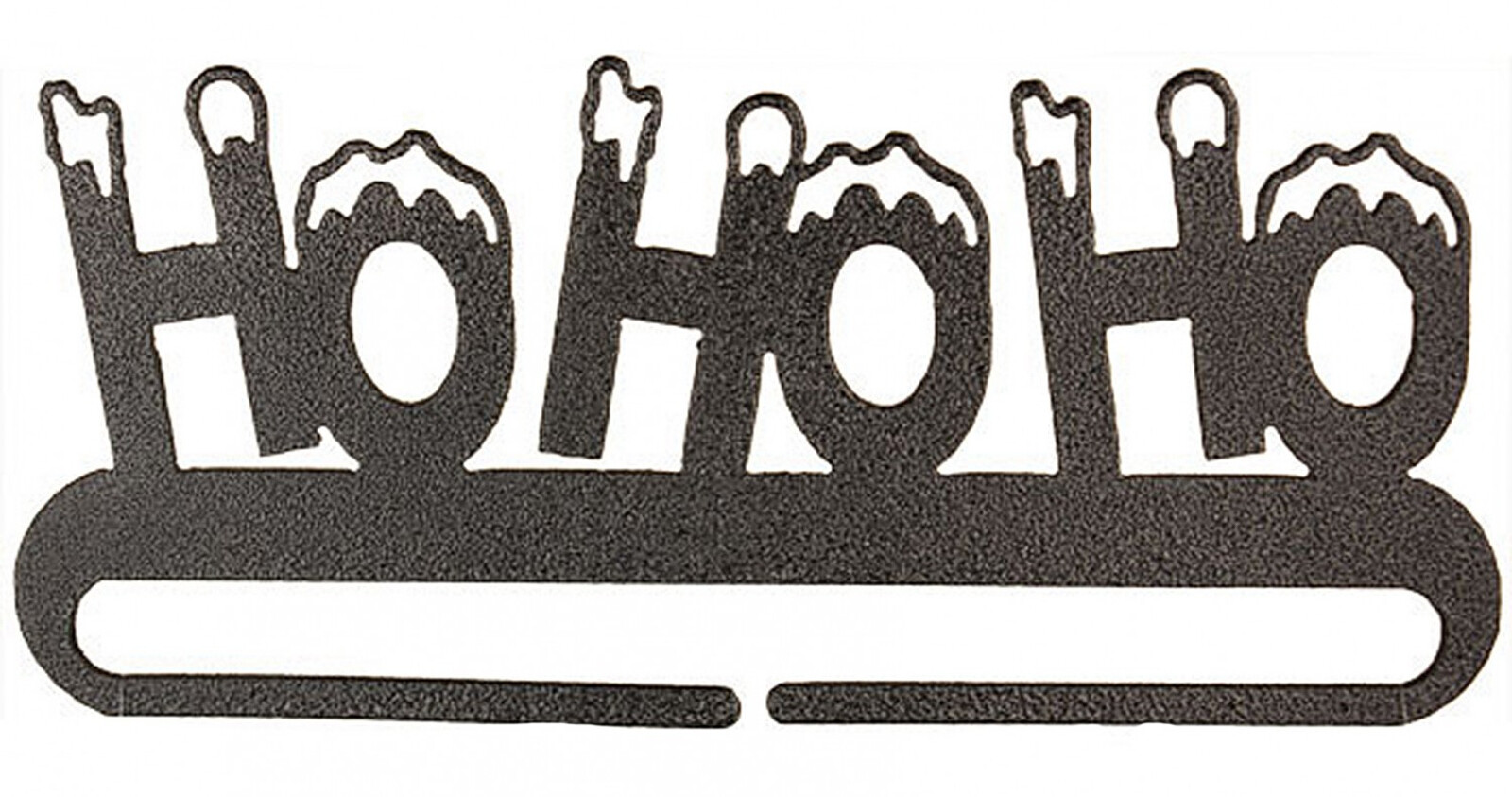 Classic Motifs 6 Inch HoHoHo Split Bottom Charcoal Craft Holder