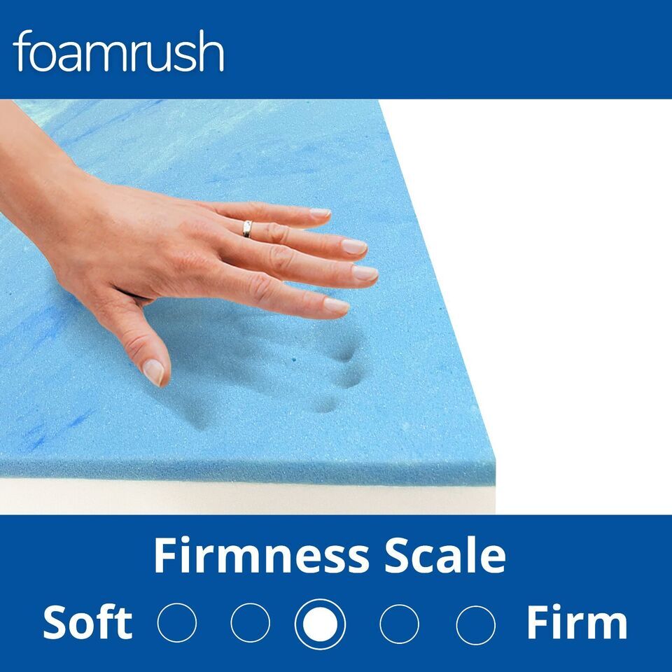 FoamRush Bunk 28" x 72" Cooling Gel Memory Foam Mattress Cotton cover and Zipper