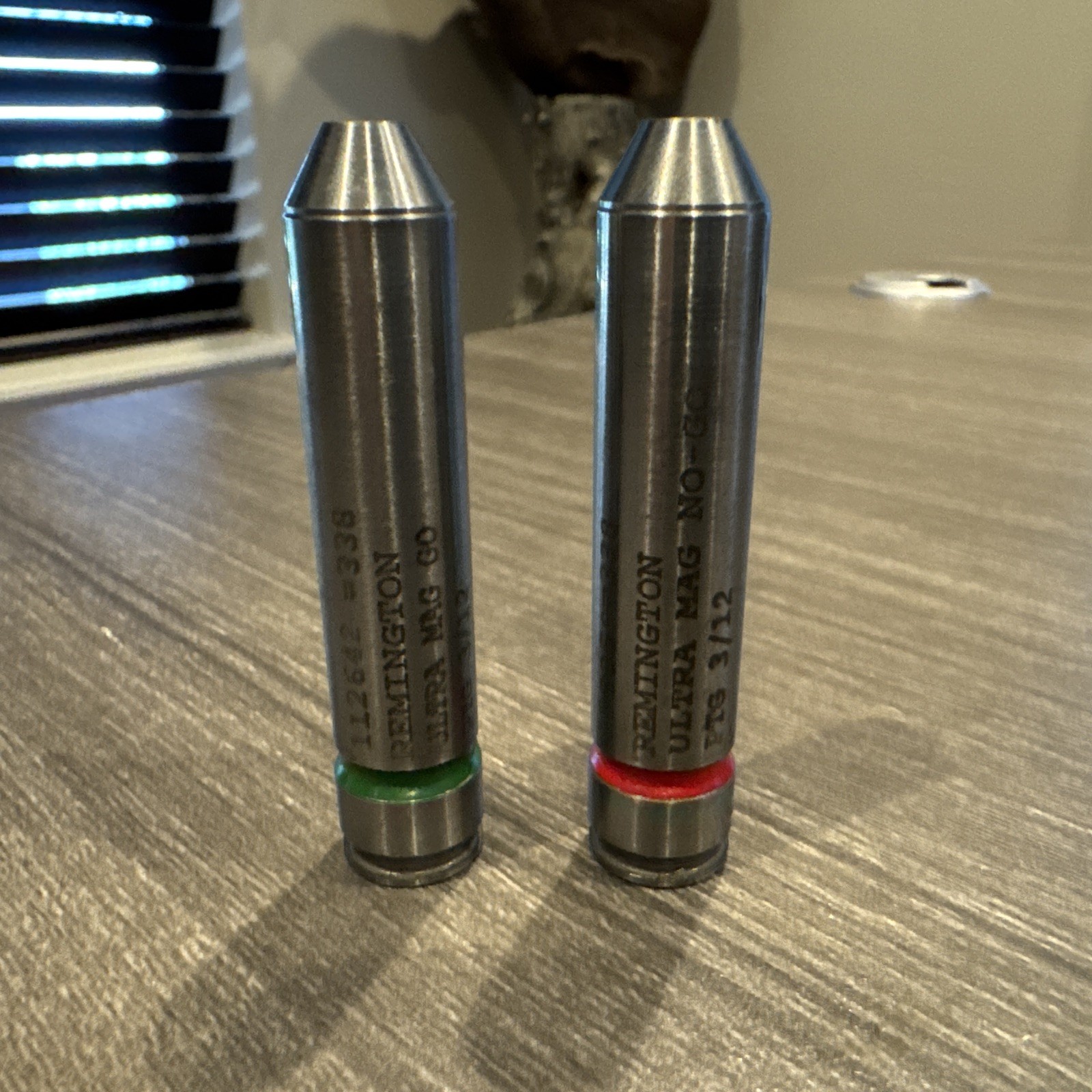 PTG  338 RUM HEAD SPACE GAUGES            (Go/ No Go Pair)