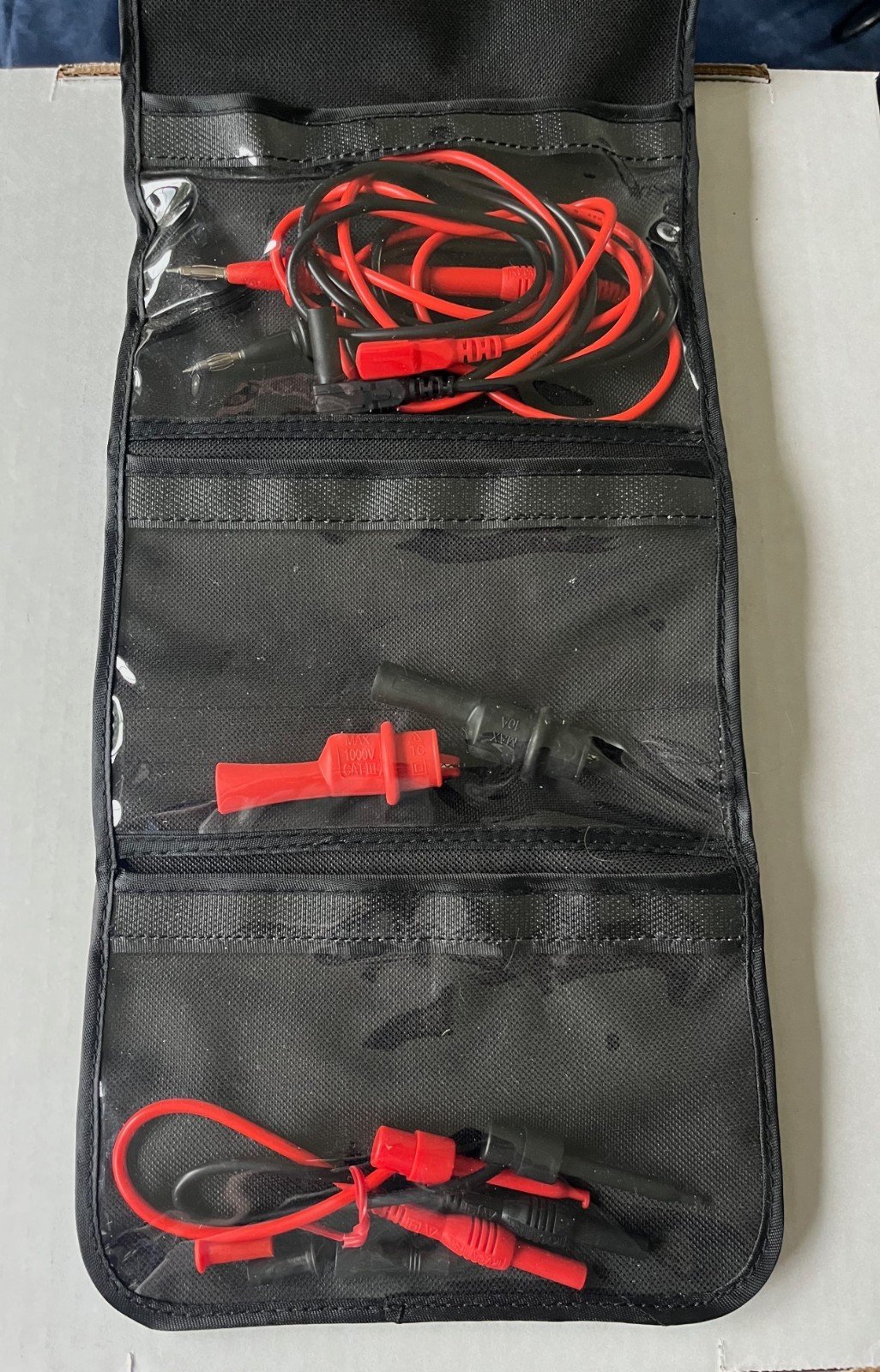 Triplett Multimeter Lead Set w/Mini Grabbers & Alligator Clip Probes & Soft Case