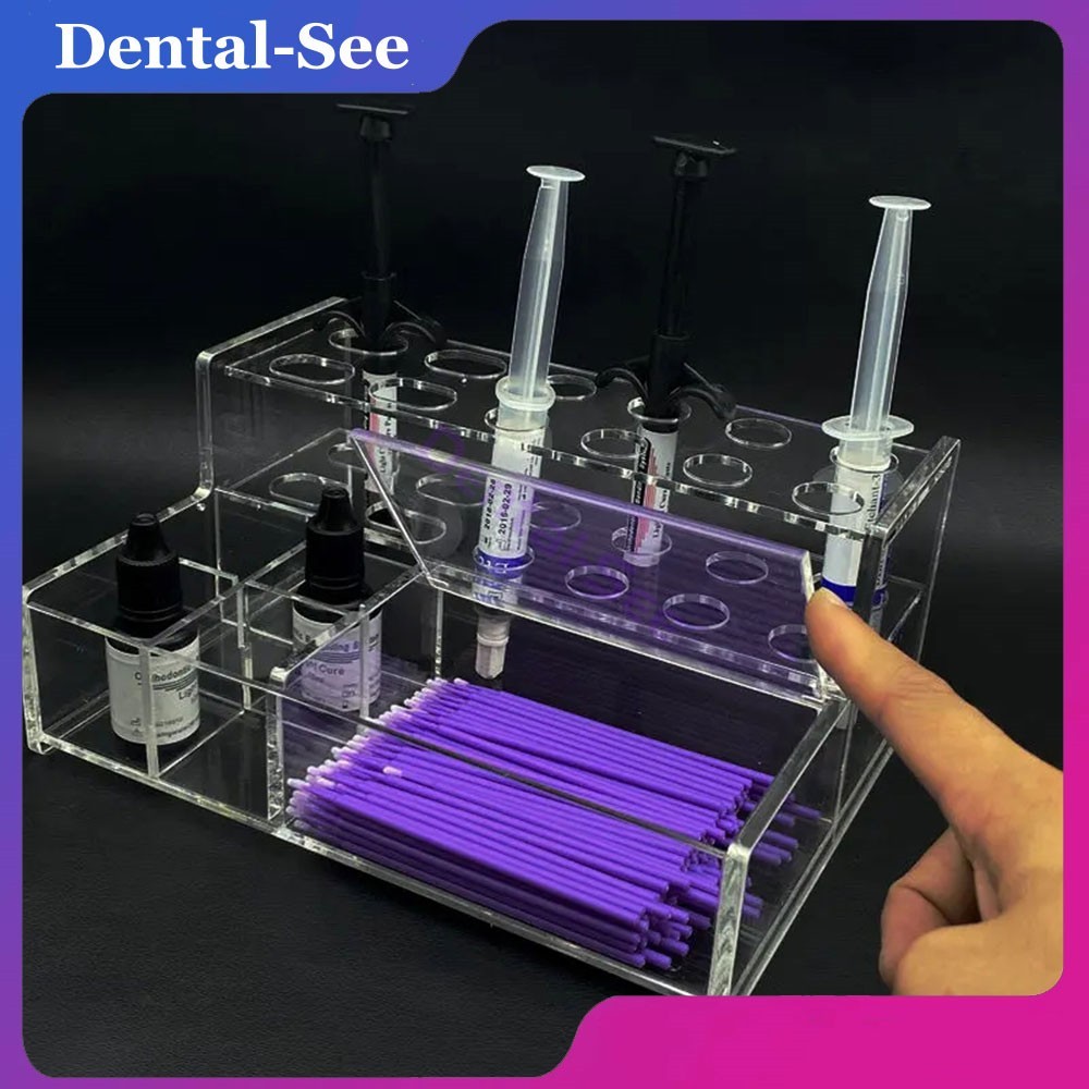 Dental Acrylic Composite Applicator Dispenser Organizer Holder Storage Box