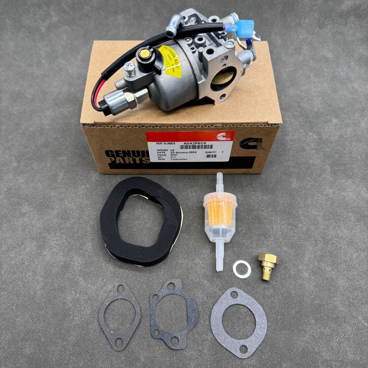 NEW A042P619 Carburetor Fits For Onan Cummins A041D736 Microquiet 4000 Watt